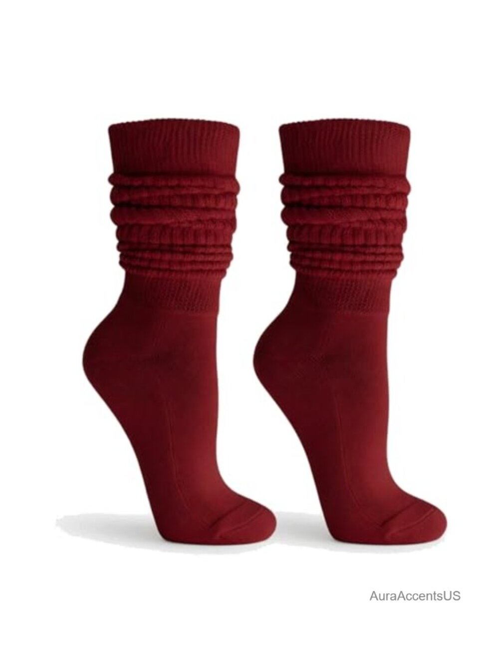 Heavyweight Cotton Slouch Crew Socks Knee High Mid Calf Boot Women